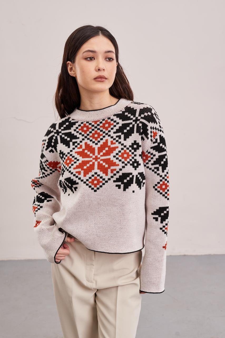 ᐉ Джемпер жіночий р. 46 Молочний (SKT001027133) • Краща ціна в ...