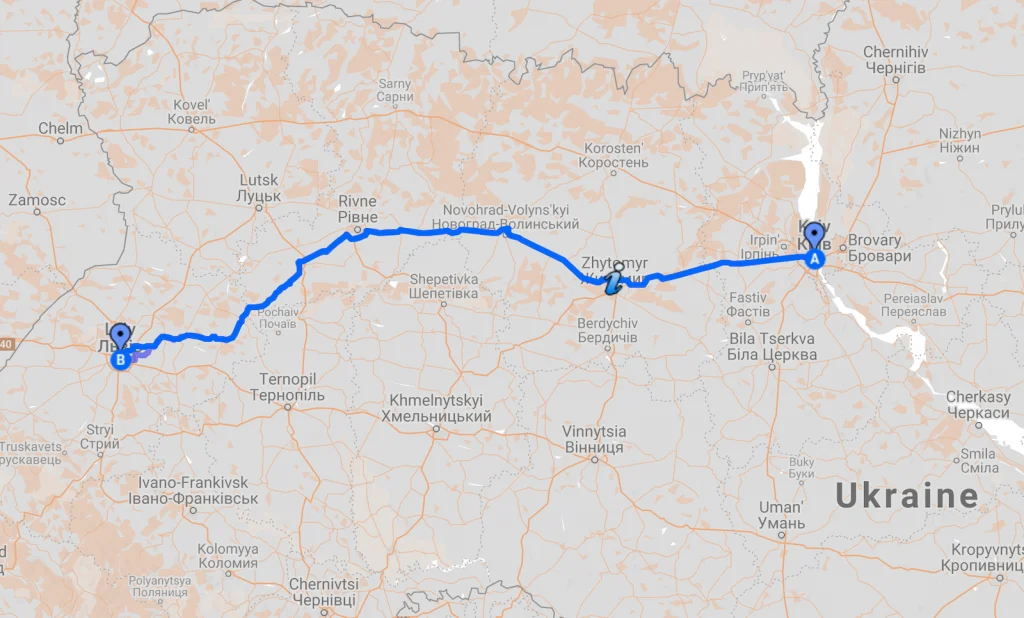 Київ Львів Відстань: Детальний Маршрут і Секрети Подорожі Між ...